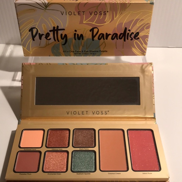 Violet Voss pretty in paradise all in one face&eye palette NEW - Picture 1 of 11